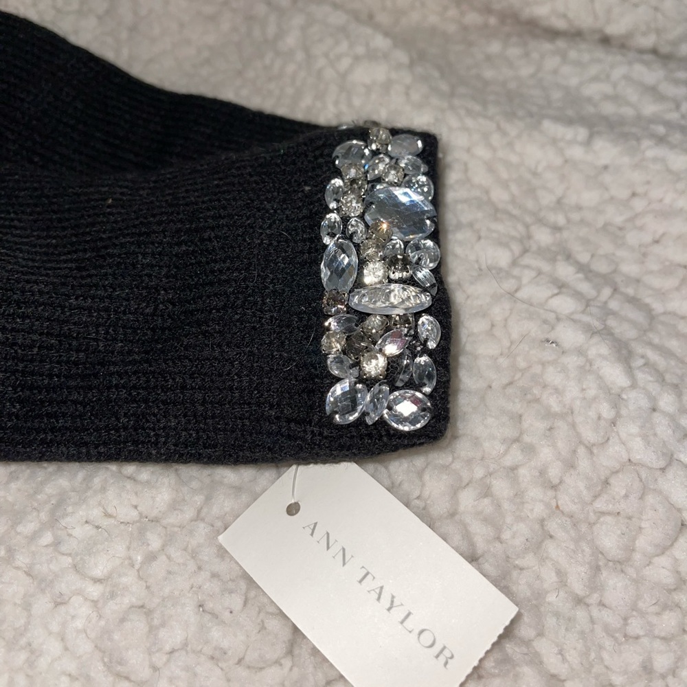 Black bling Ann Taylor gloves